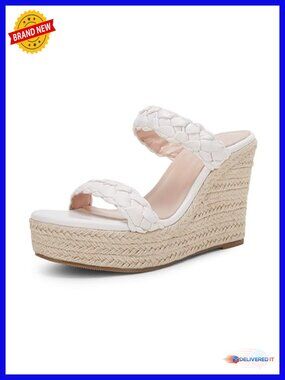 Espadrille Flat Slide Sandals Woven Two Strap Casual Summer Shoes